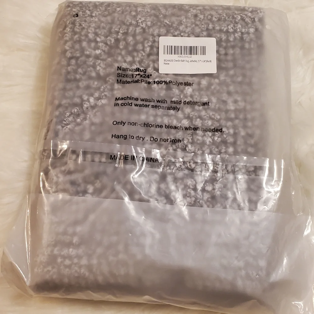 Beqhause Chenille Bath Rug - 17